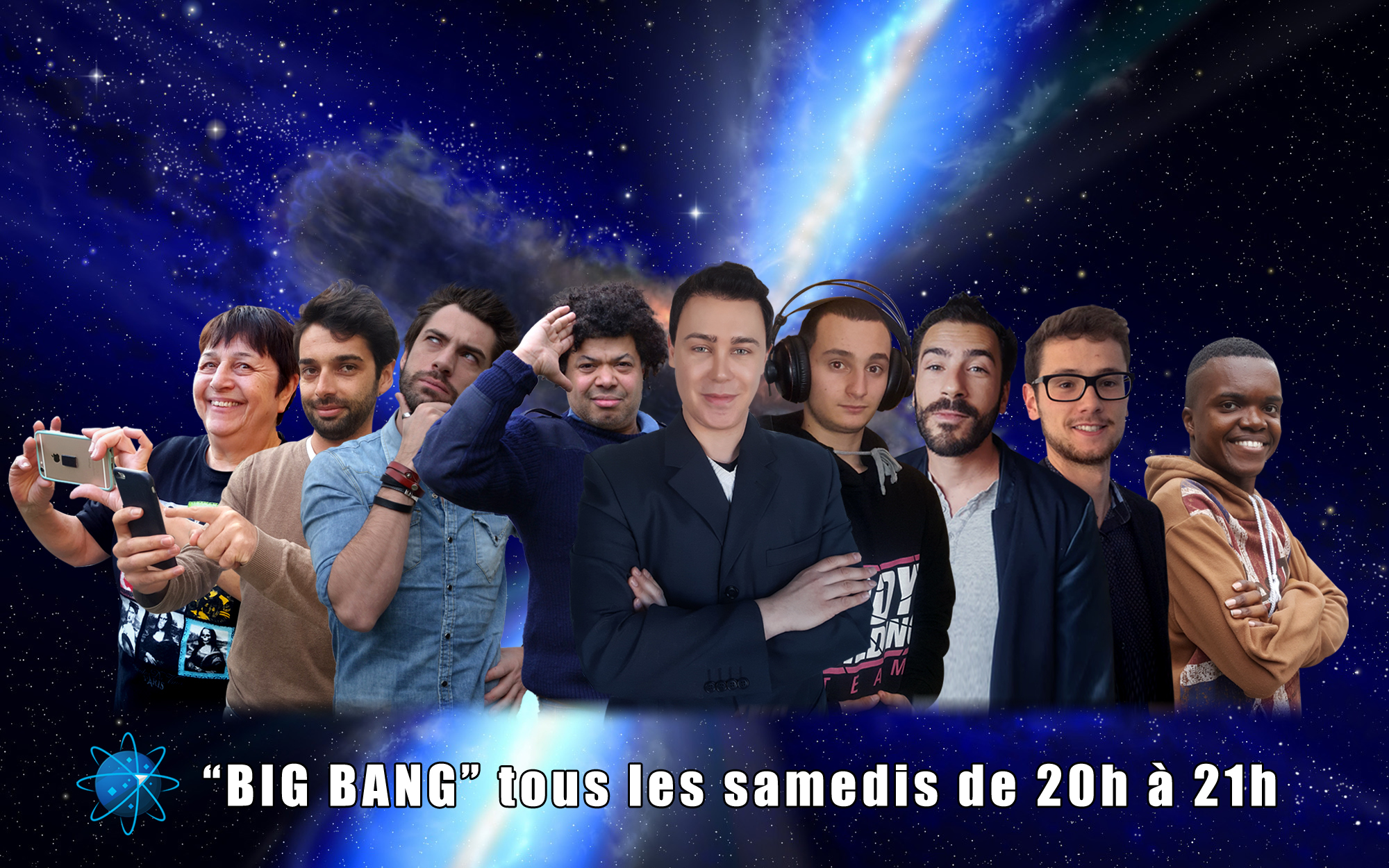La nouvelle Big Bang team : Dany 2, Ronan, Freddy, Petit Manu, Didier, Dany, Nono, Pierre et kevin