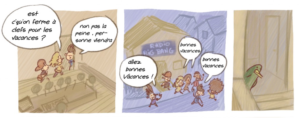 bd big bang ferme pour vacances  p1