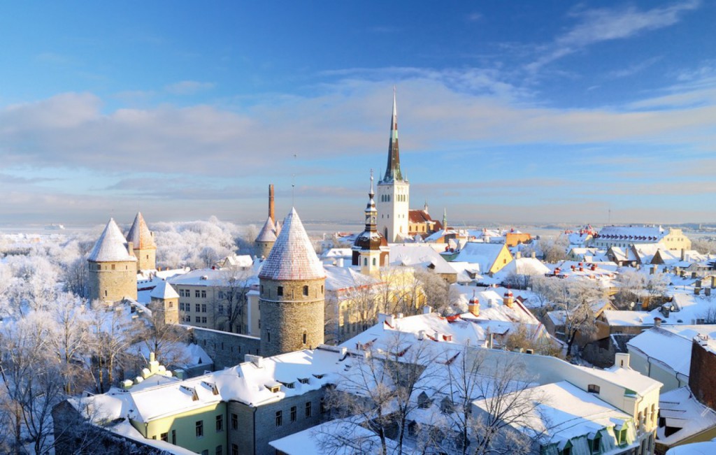 Tallinn sous la neige