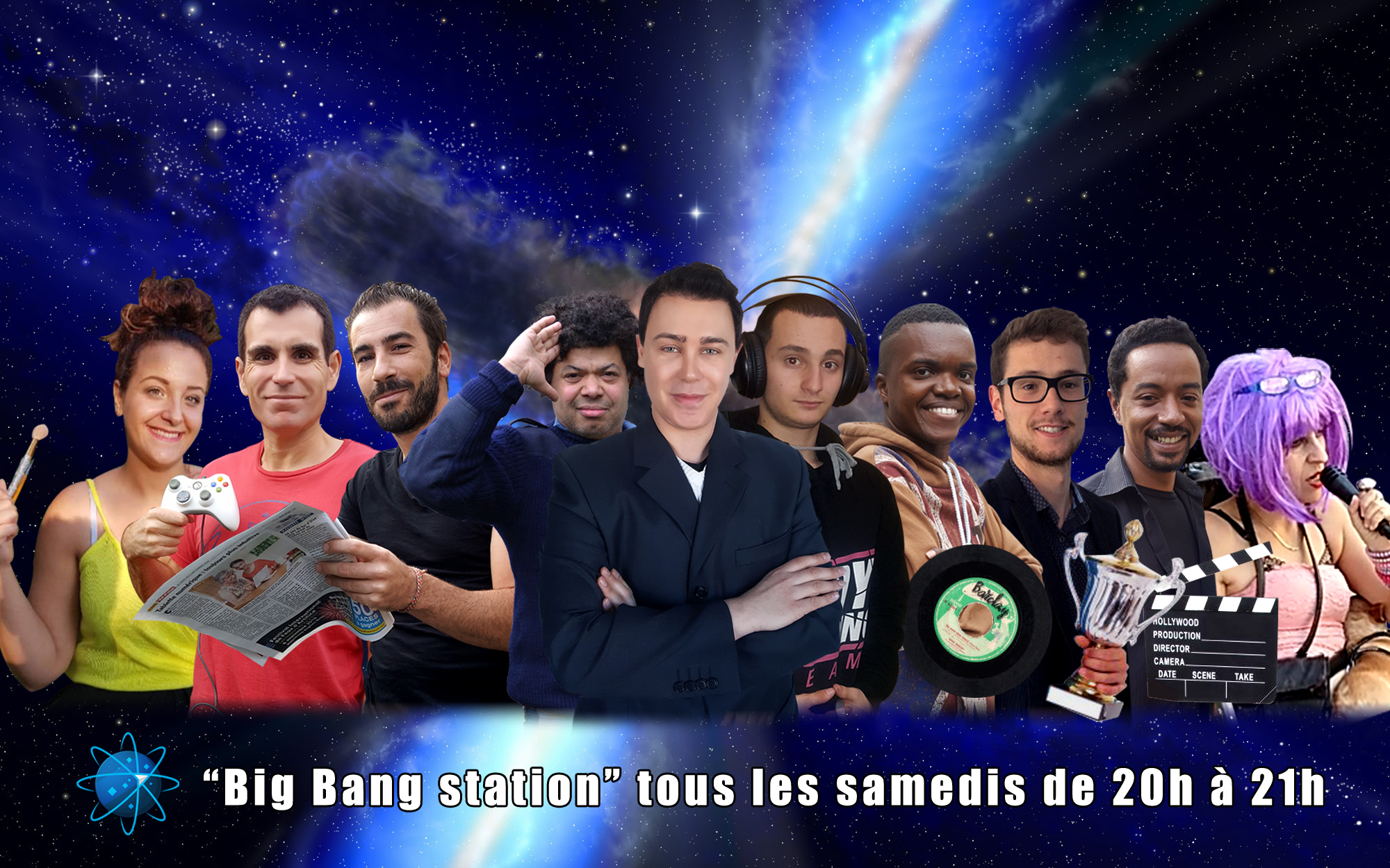 Une nouvelle Big Bang team : Marie, Olivier, Nono, Petit Manu, Didier, Dany, Kevin, Pierre, Luis et Sophie